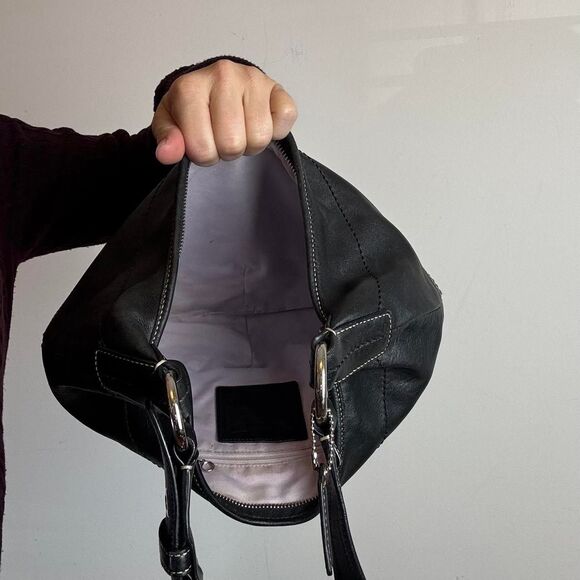 Coach Vintage Y2K Soho Black Leather Hobo Bag - Picture 5 of 6